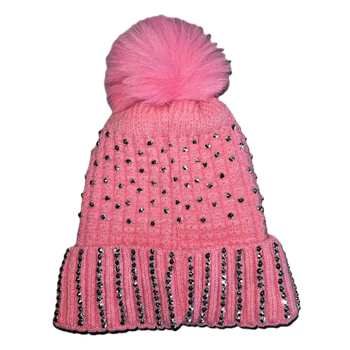 Hot Pink Bling Beanie