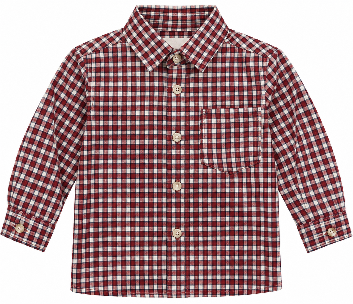 Terracotta Checked Shirt