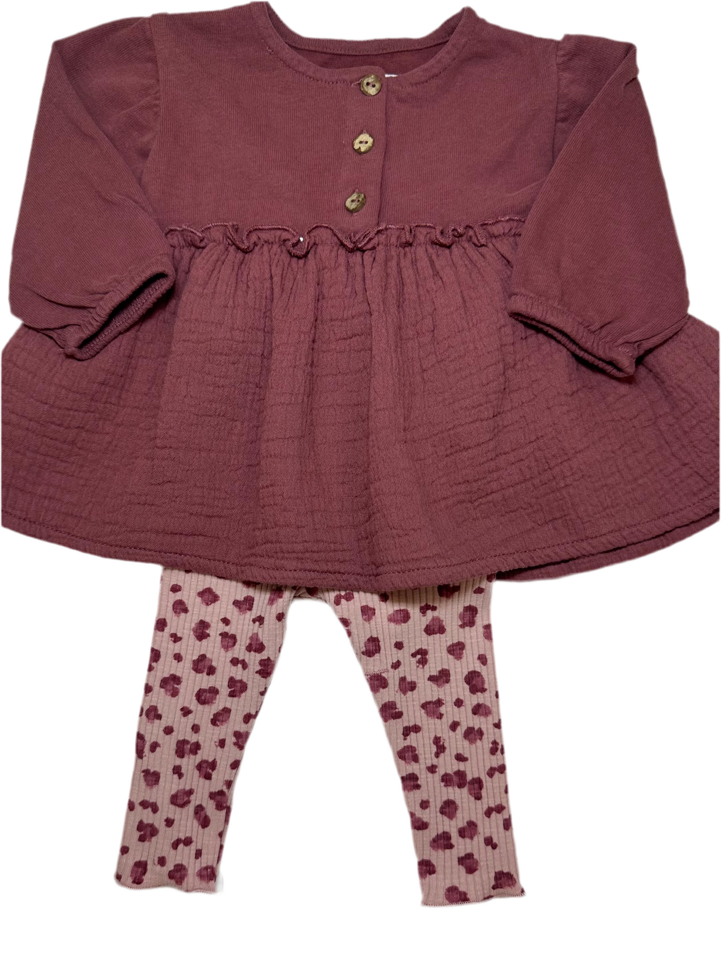 Amora Tunic Cheetah Leggings Set