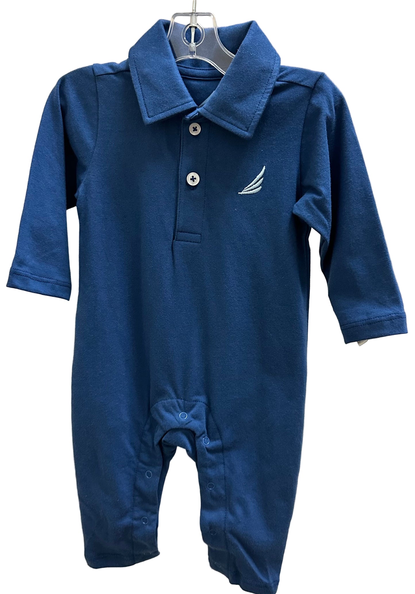 Banks Solid Blue Romper