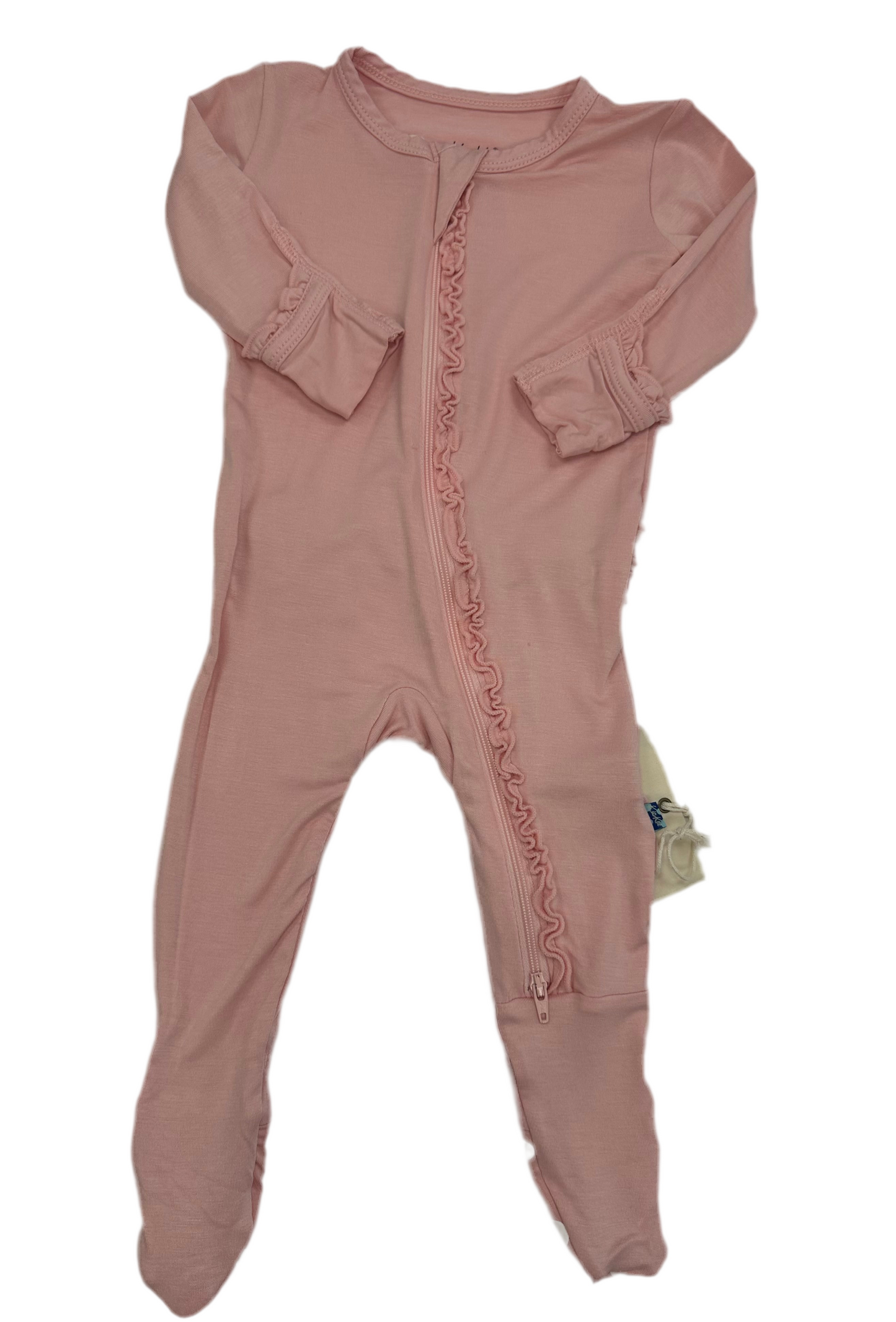 Baby Rose Ruffle Footie