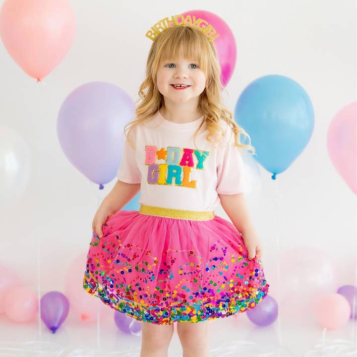 Bday Girl Patch Shirt