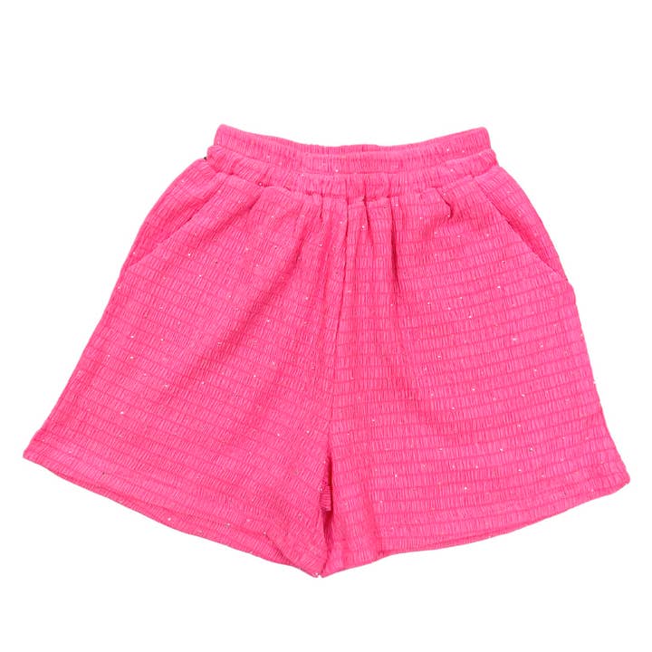 Hot Pink Short W/Rhinestone