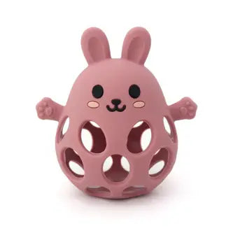 Bunny Rattle Silicone Ring