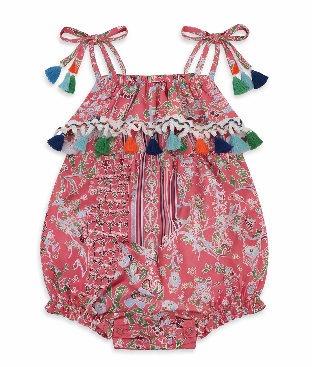 Boho Romper with Tassels