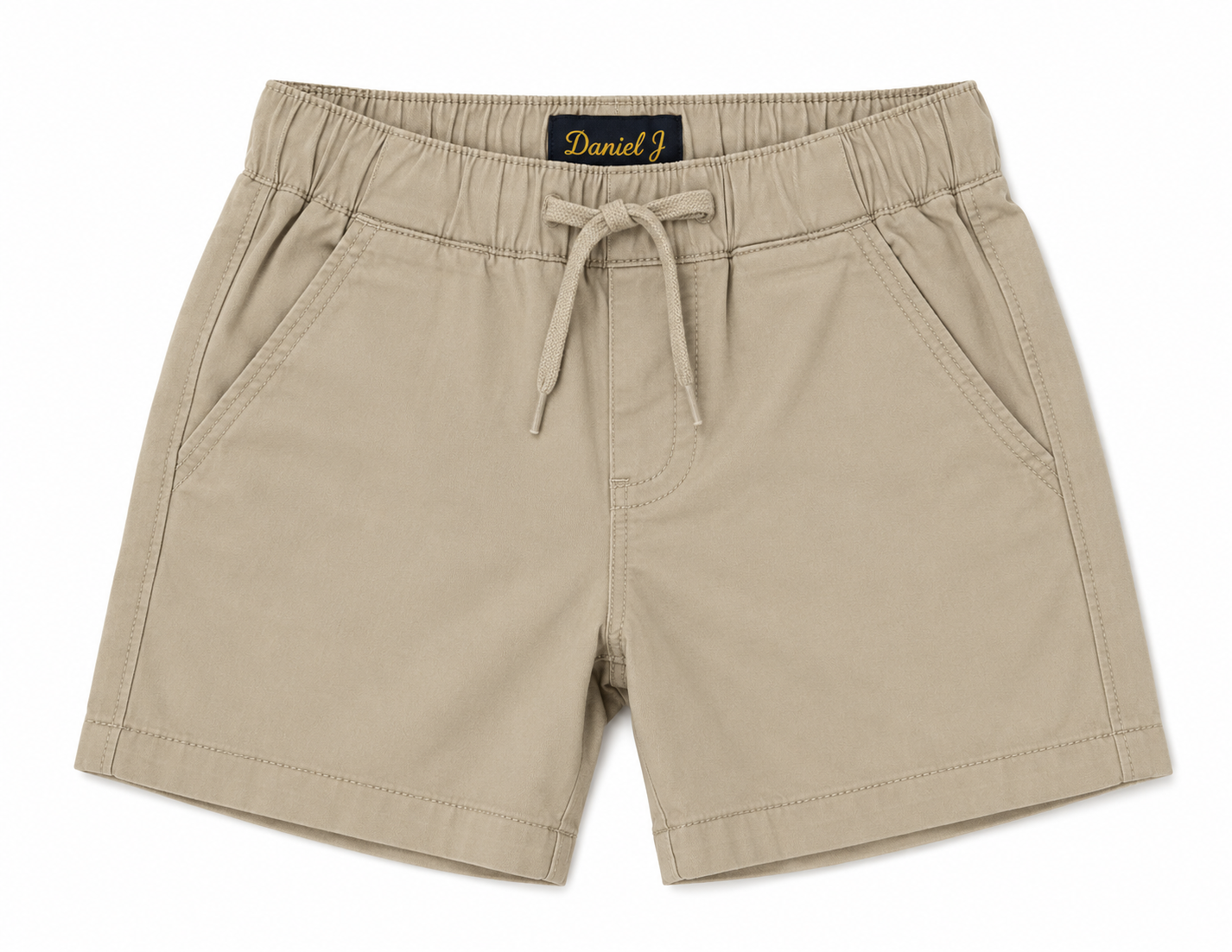 Khaki Drawstring Boy Short