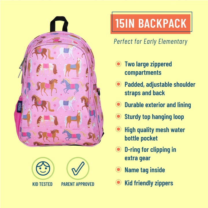 Horses Backpack - 15 inch