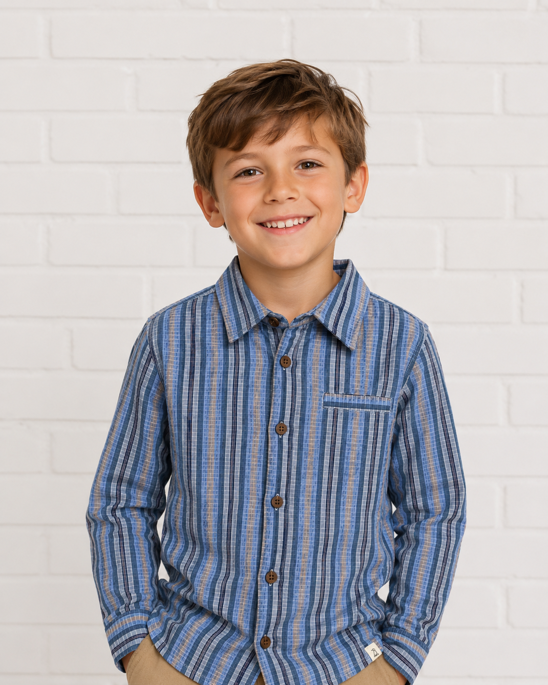 Atwood Blue Plaid Woven Shirt