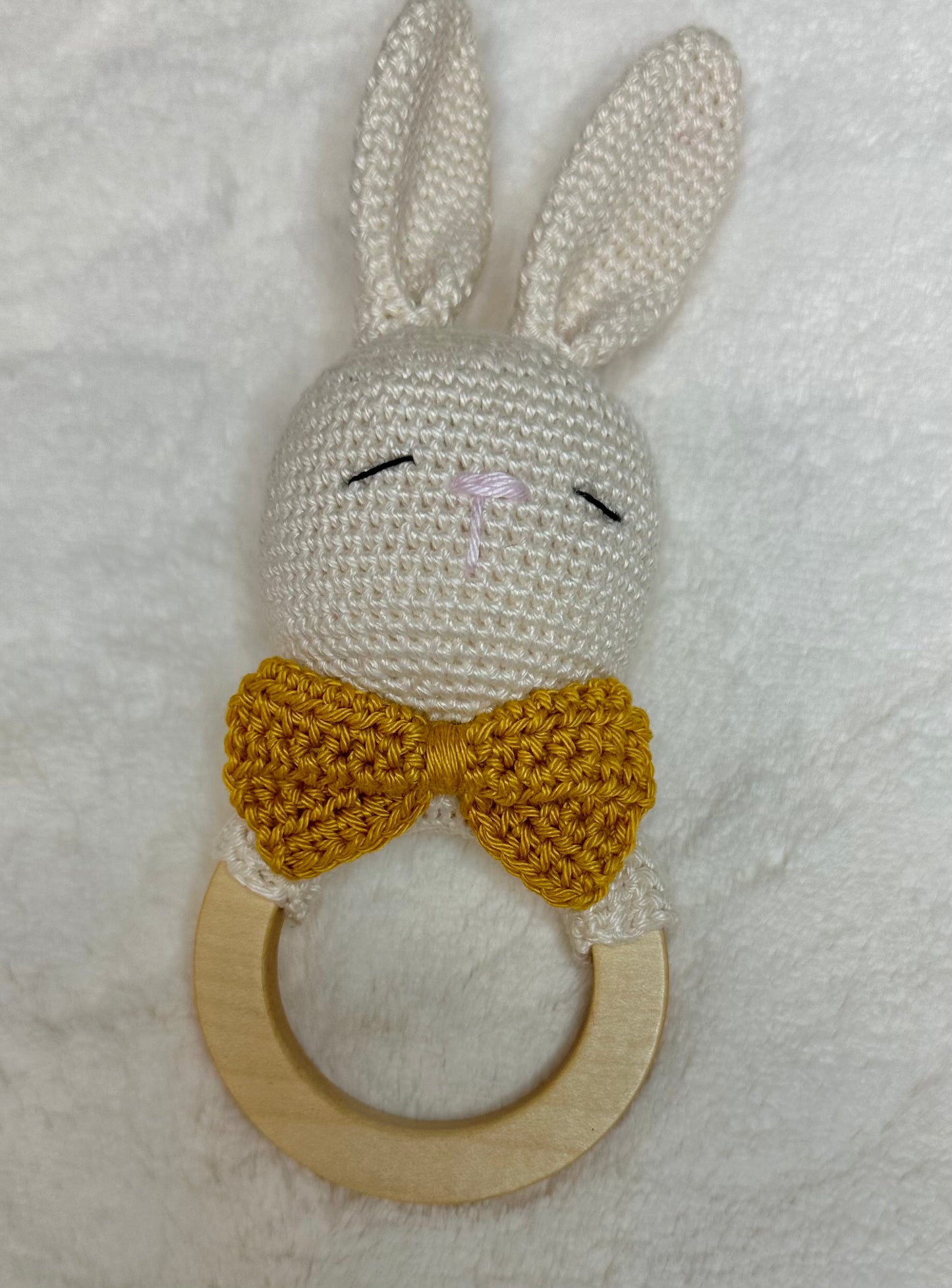 Crochet Rabbit Teether Toy