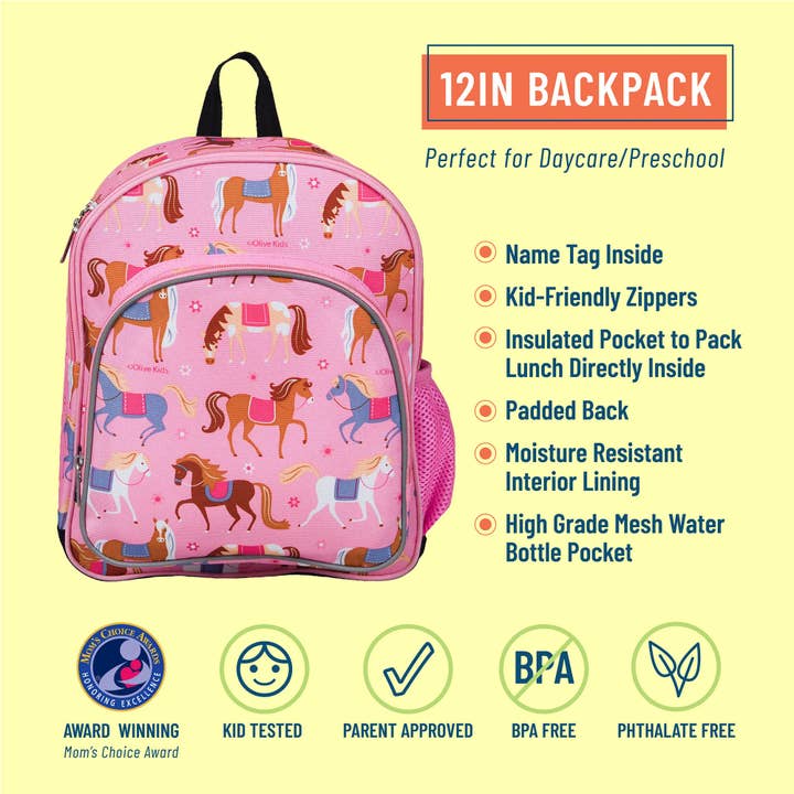 Horses Backpack - 12 inch