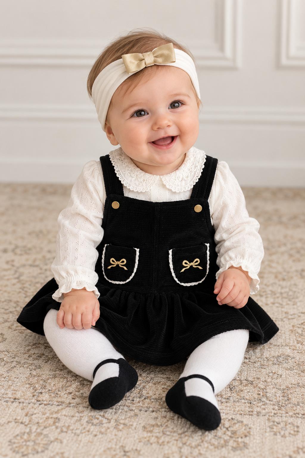 Baby Girl Bow Jumper Set