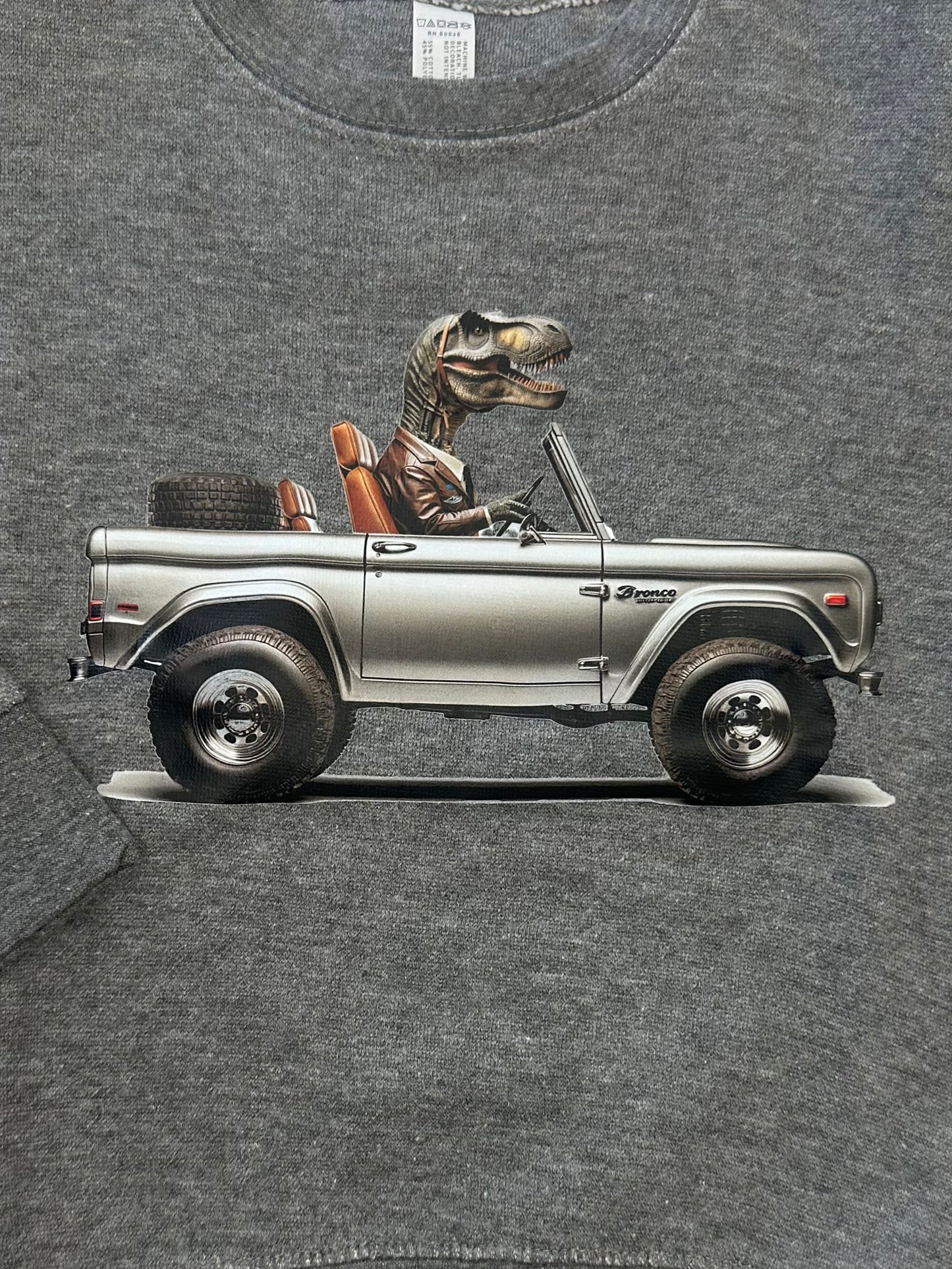 Dino Driving Bronco Truck Sweatshirt