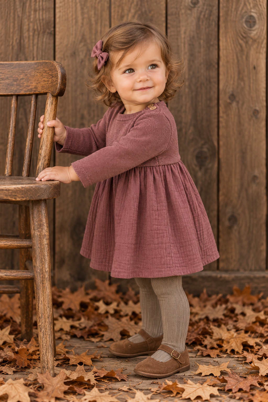 Amora Dress With Tan Tights