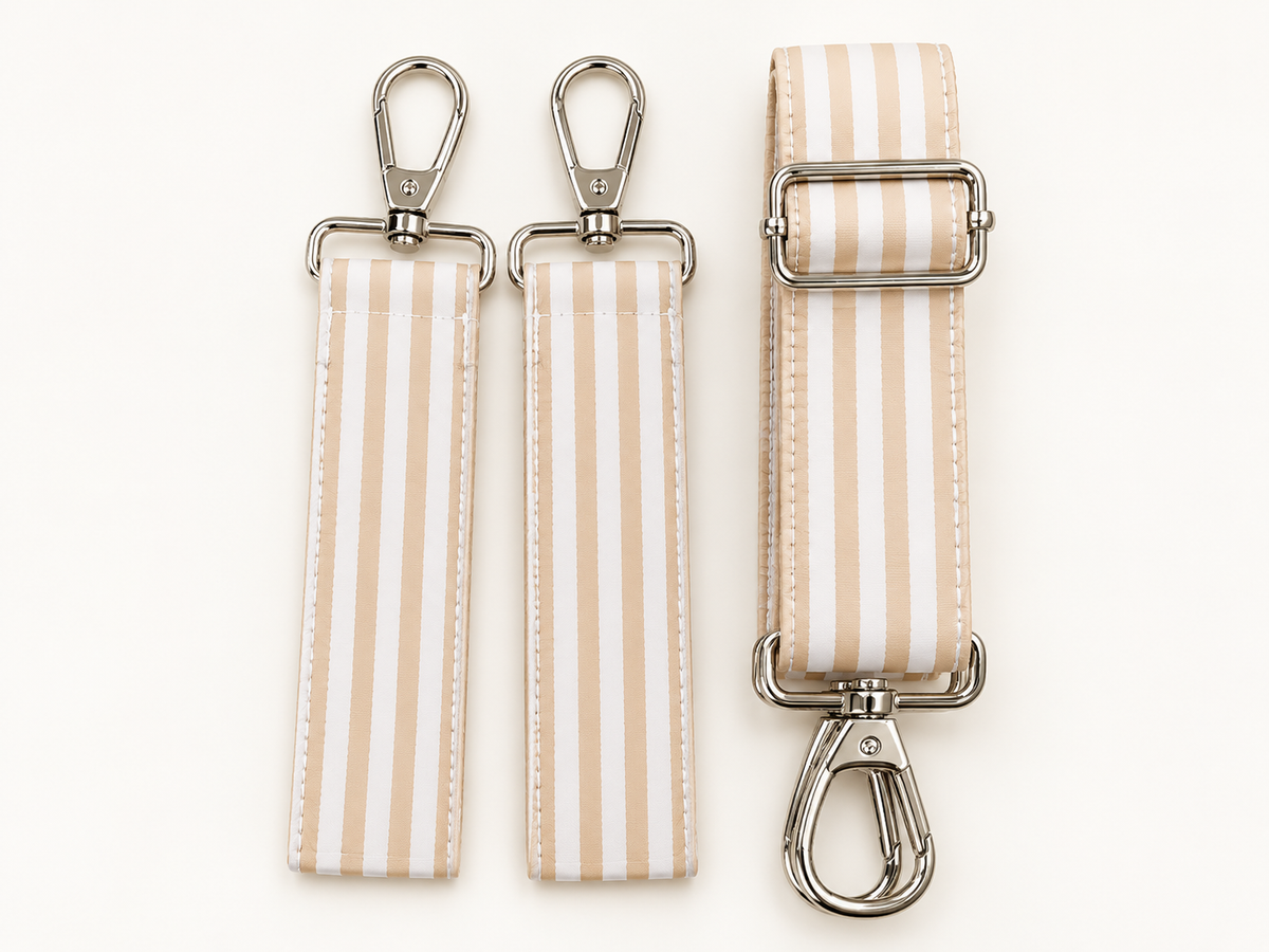 Quilted Stroller Bag Pimlico Stripe Sand