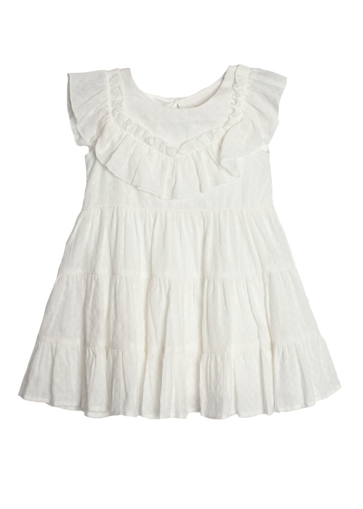 White Ruffle Dreams Dress