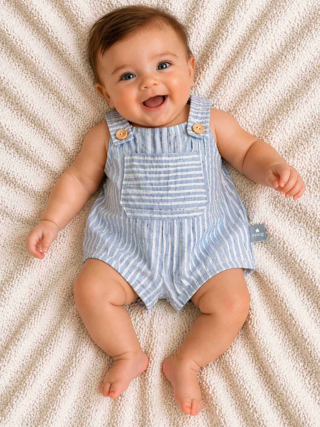 Chambray Striped Dungaree