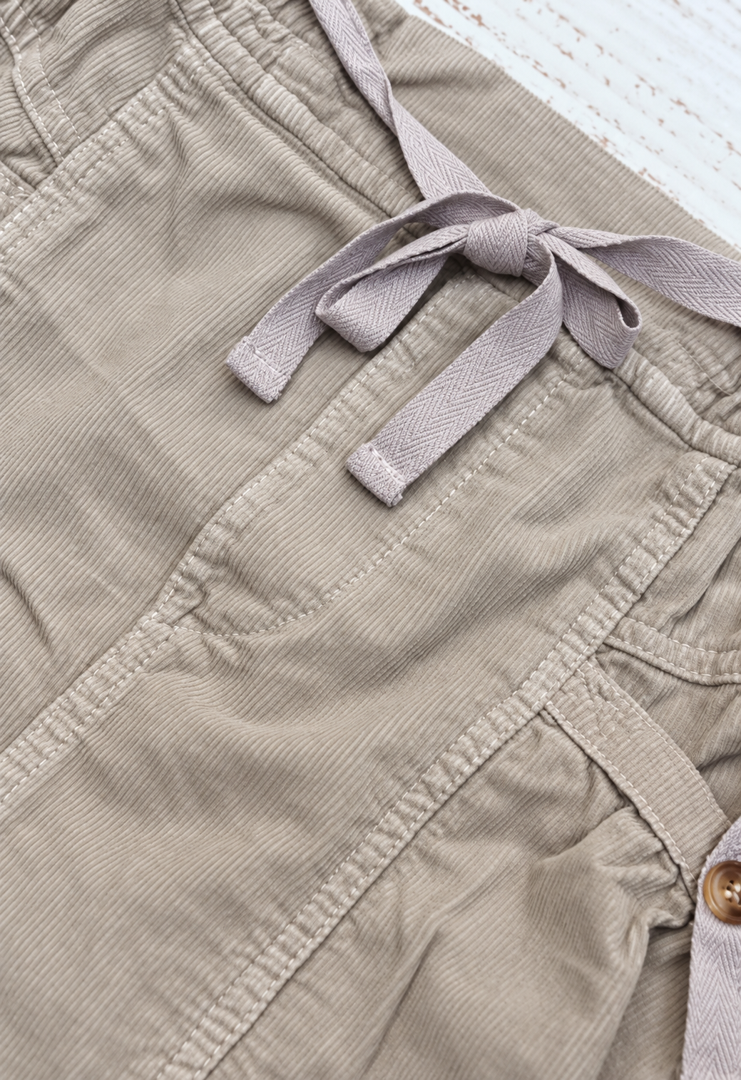 Latte Corduroy Skirt