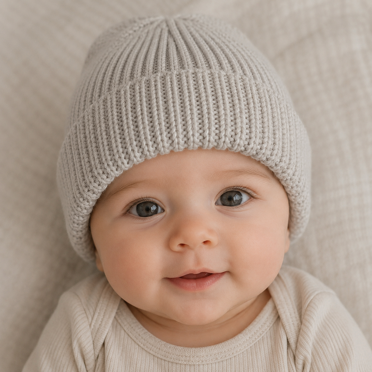 Knit Beanie Tan