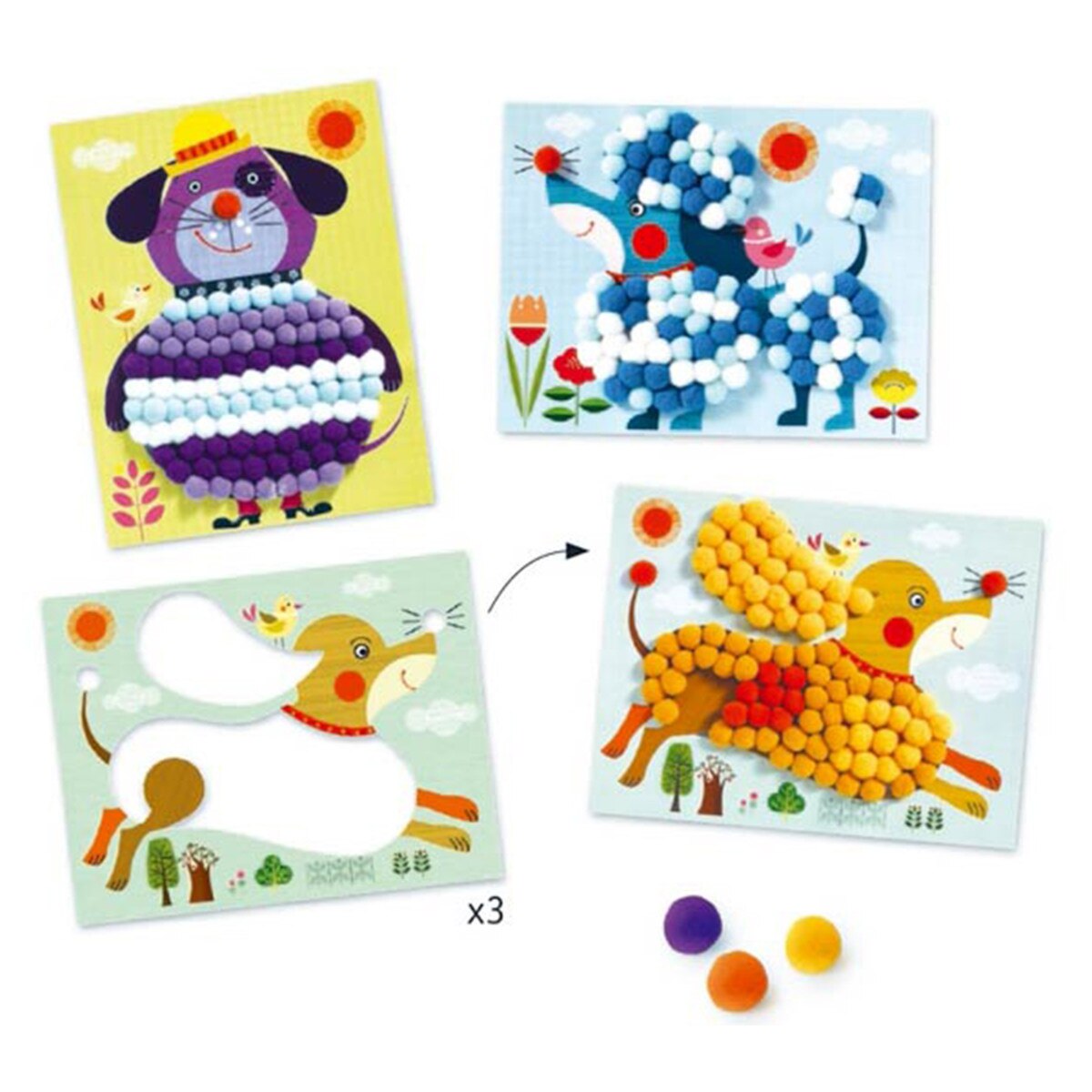 Pom Pom Puppies Picuture Boards