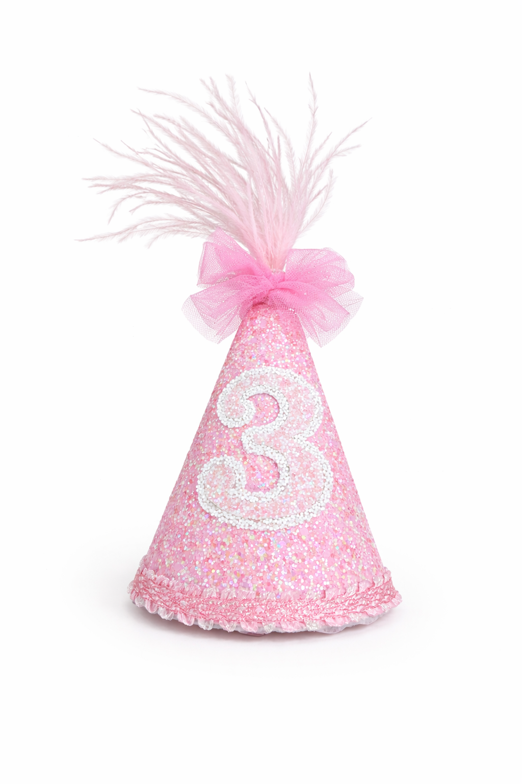Glitter Pink Birthday Hat