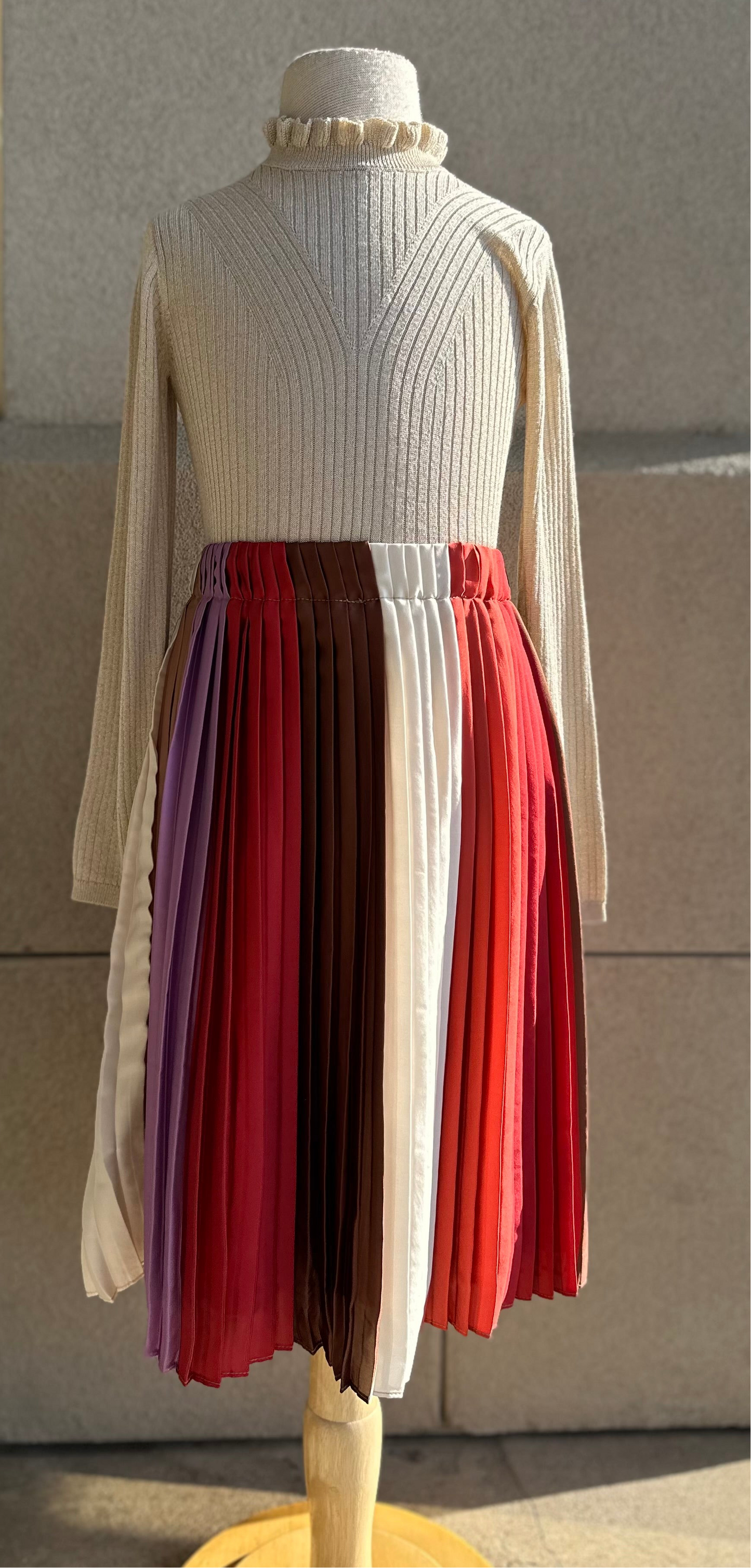Girl Shiny Ribbed Knit Sweater