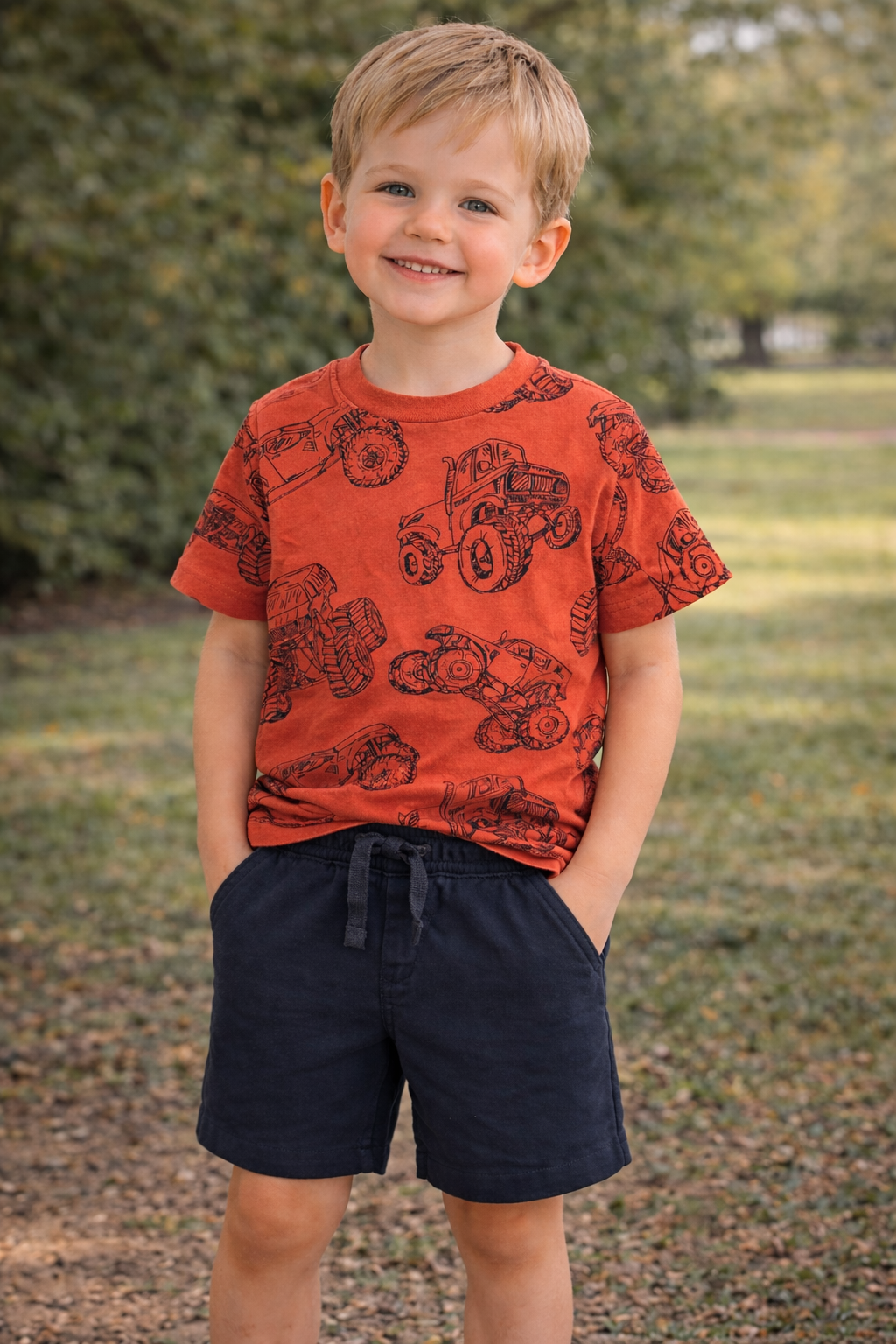 Boy Jersey Knit Short Black