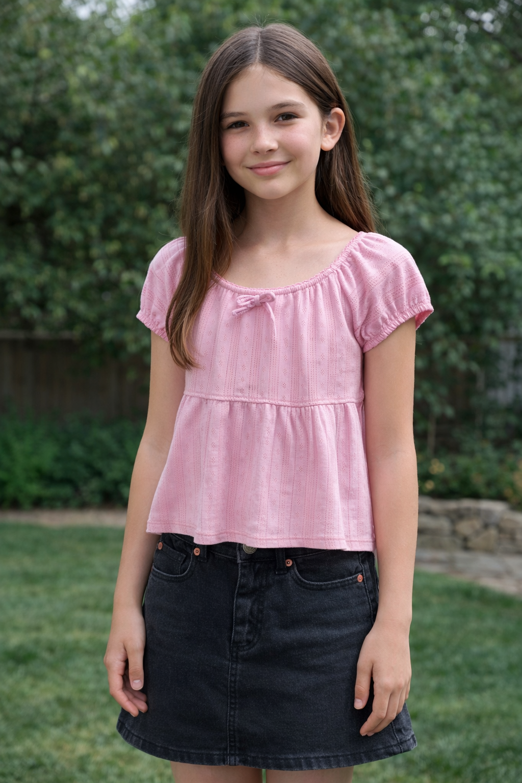 Pink Babydoll Top