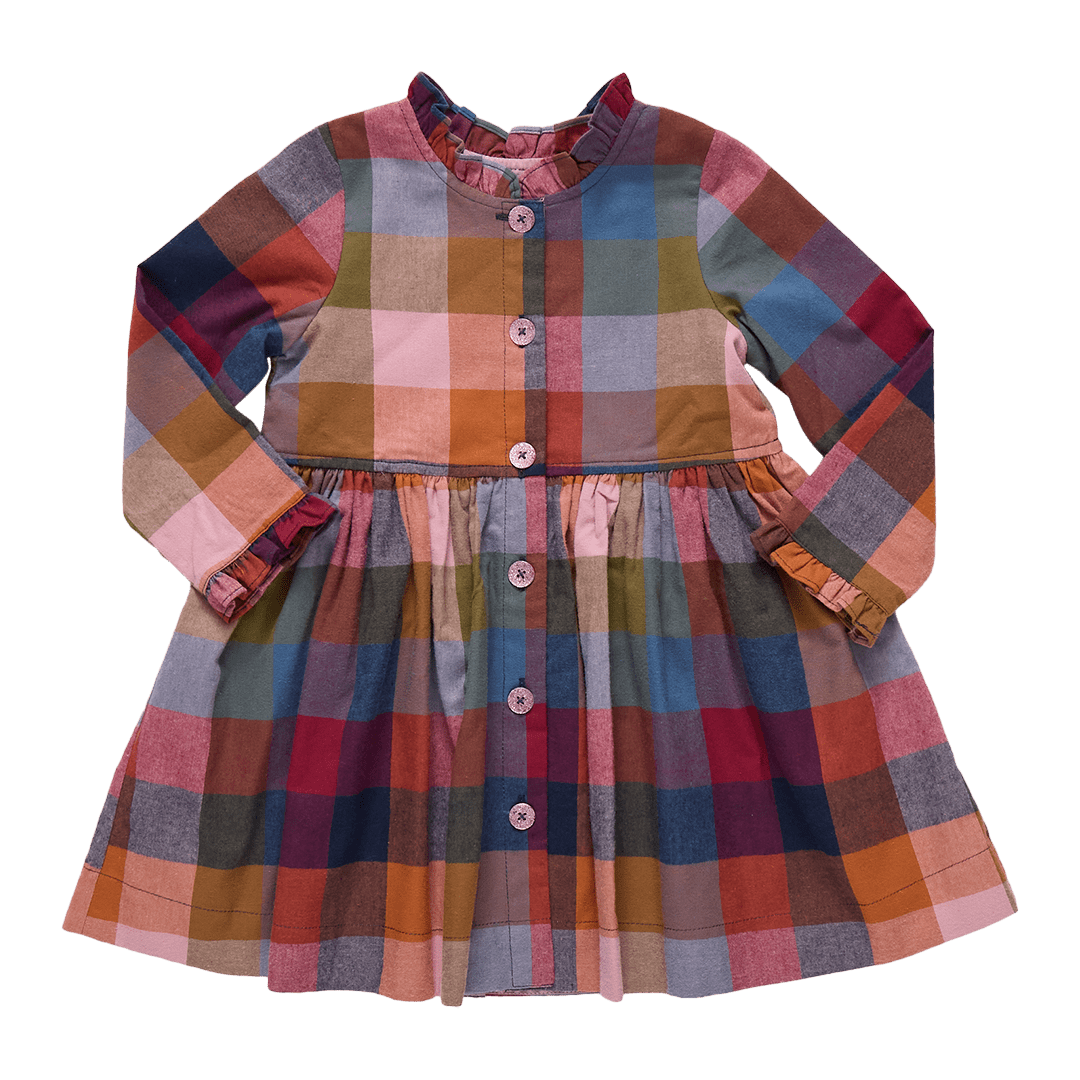Autumn Harvest Check Dress