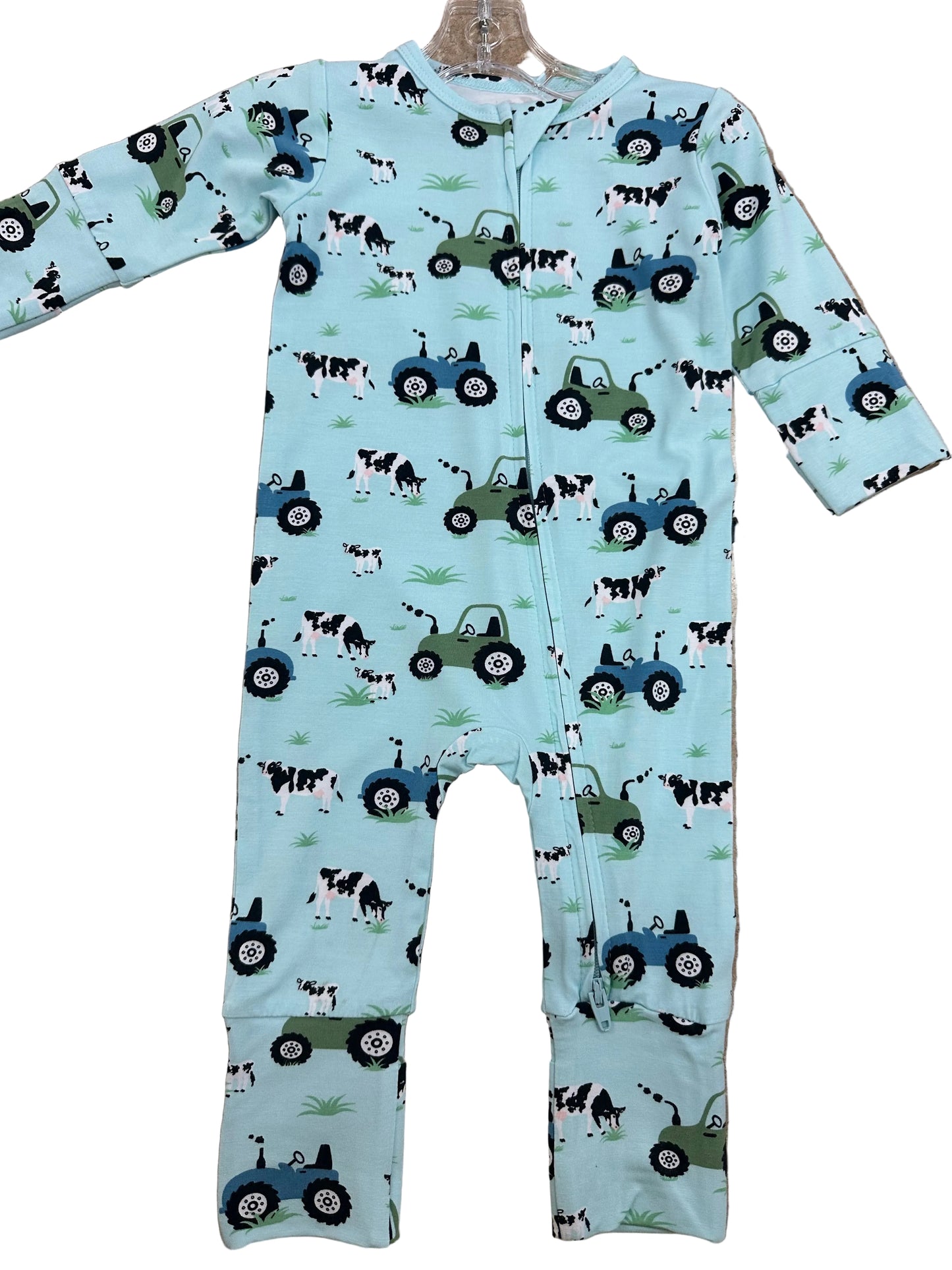 Convertible Romper Blue Farm Life