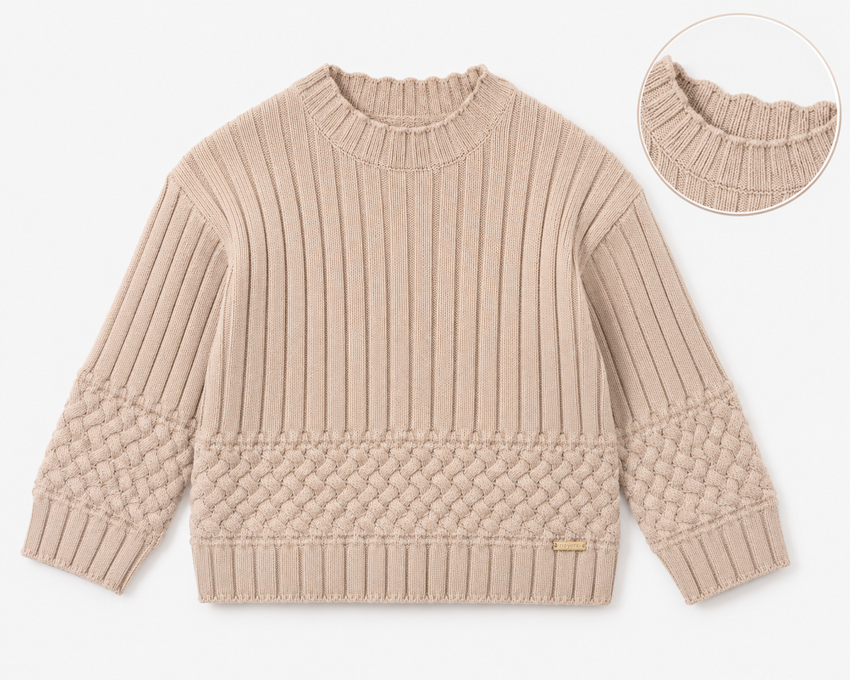 Seed Textured Knit Sweater