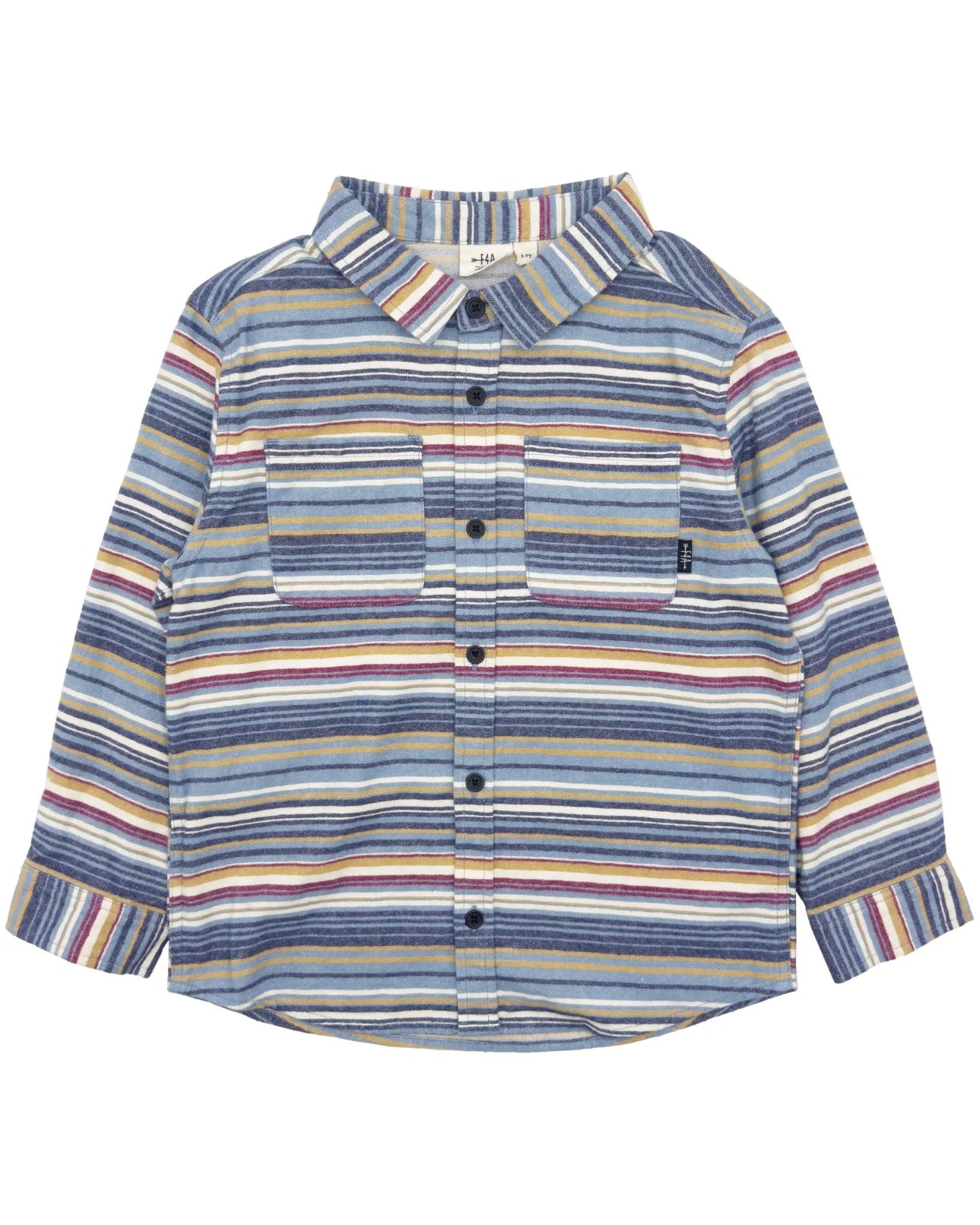 Multi Sundown Stripe Flannel
