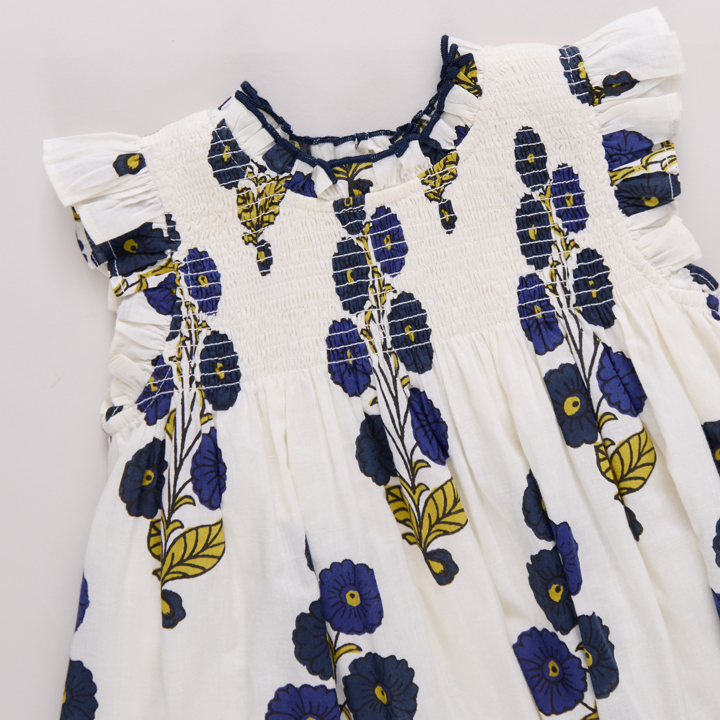 Navy Buttercup Floral Stevie Dress