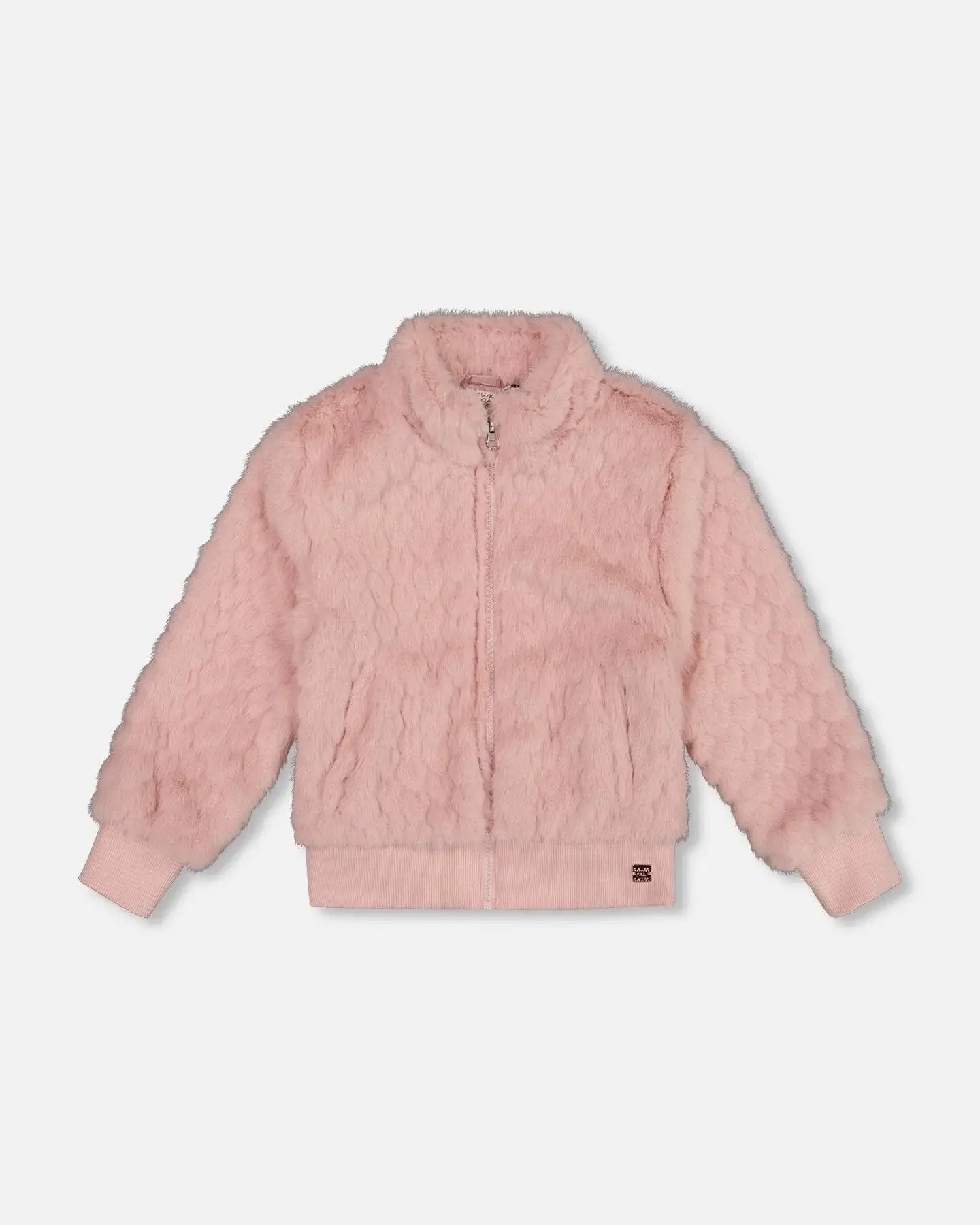 Dusty Pink Faux Fur Jacket