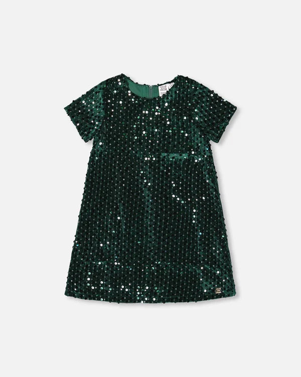 June Bug Forest Velvet Dress