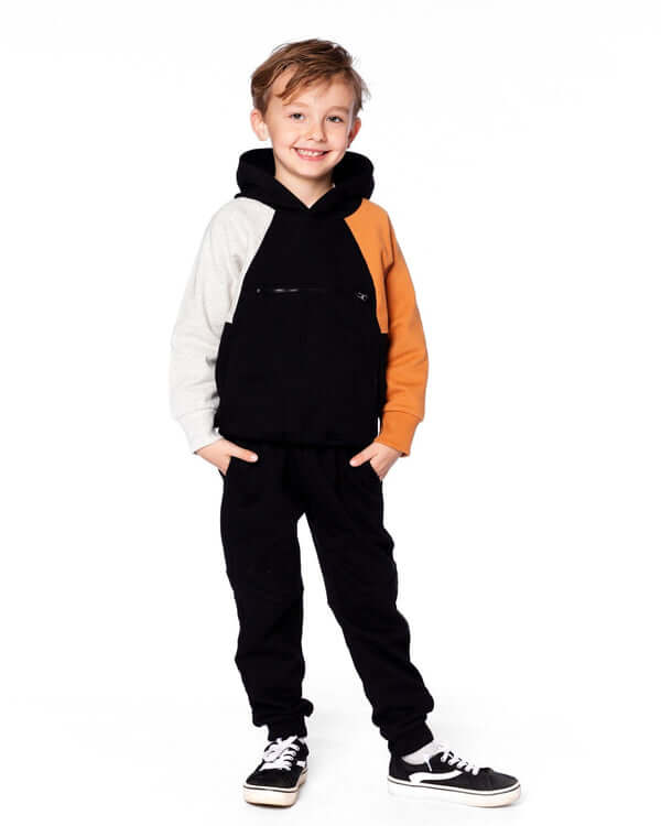 Anthracite Hooded Fleece Sweatshirt