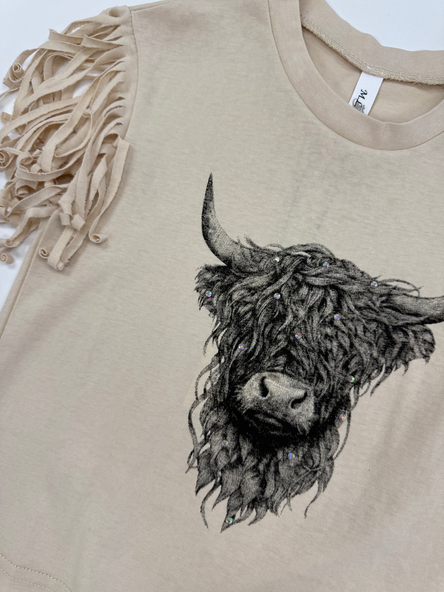 Fringe Sleeve Highlander T-Shirt