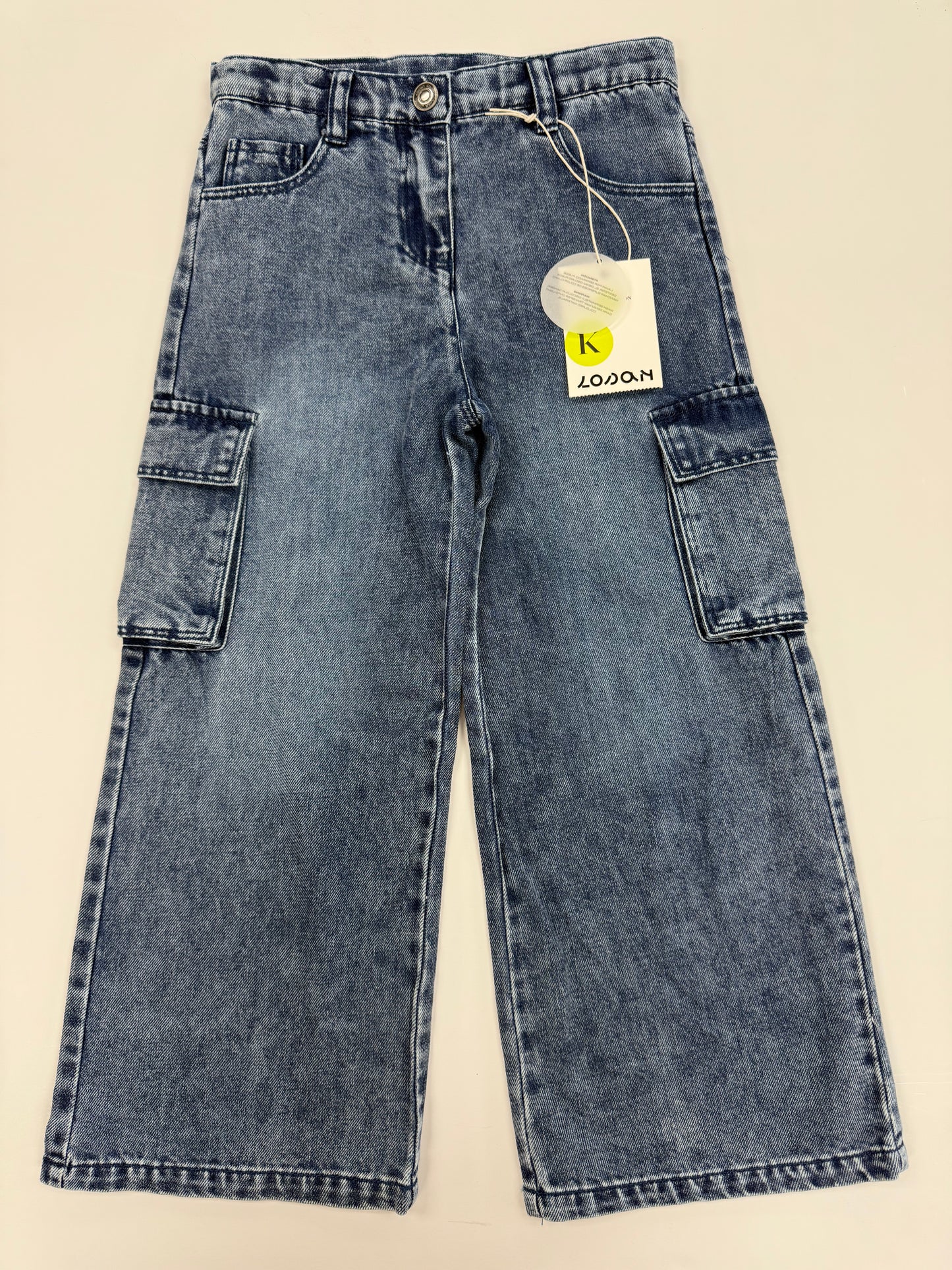 Wide Leg Denim Cargo