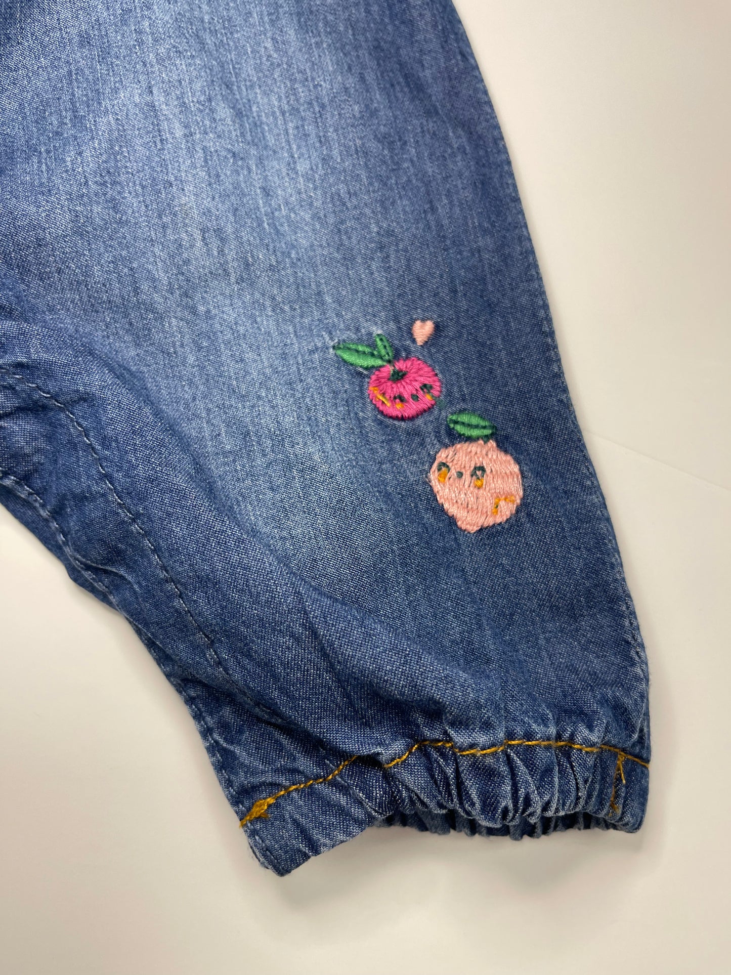 Mid-Blue Denim Overalls