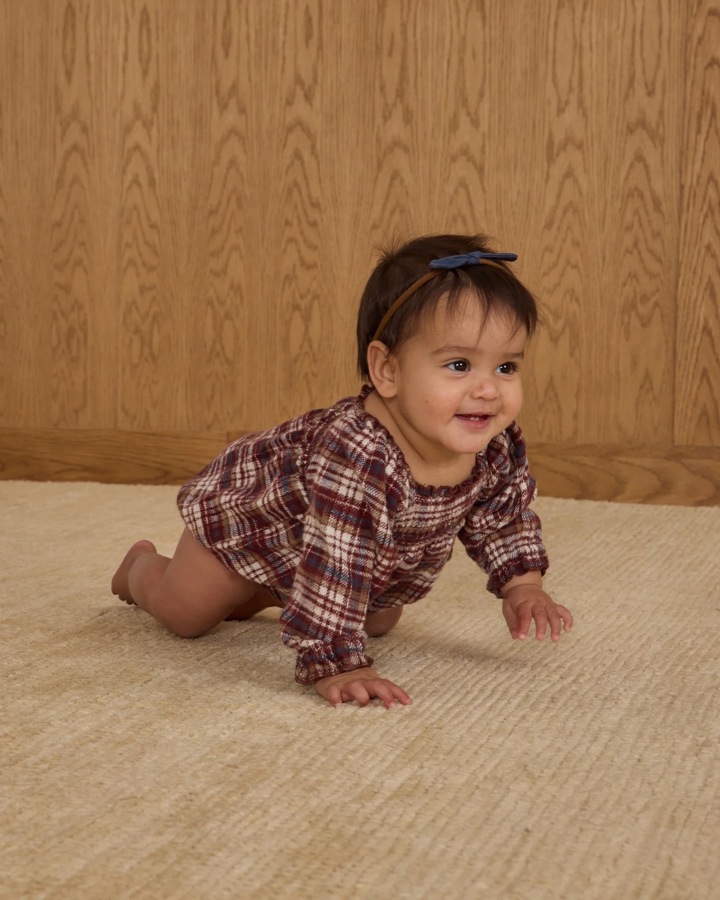 Adelaide Romper Burgundy Plaid