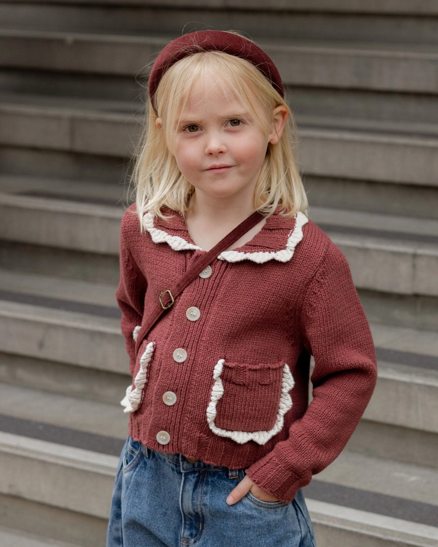 Padded Headband Burgundy