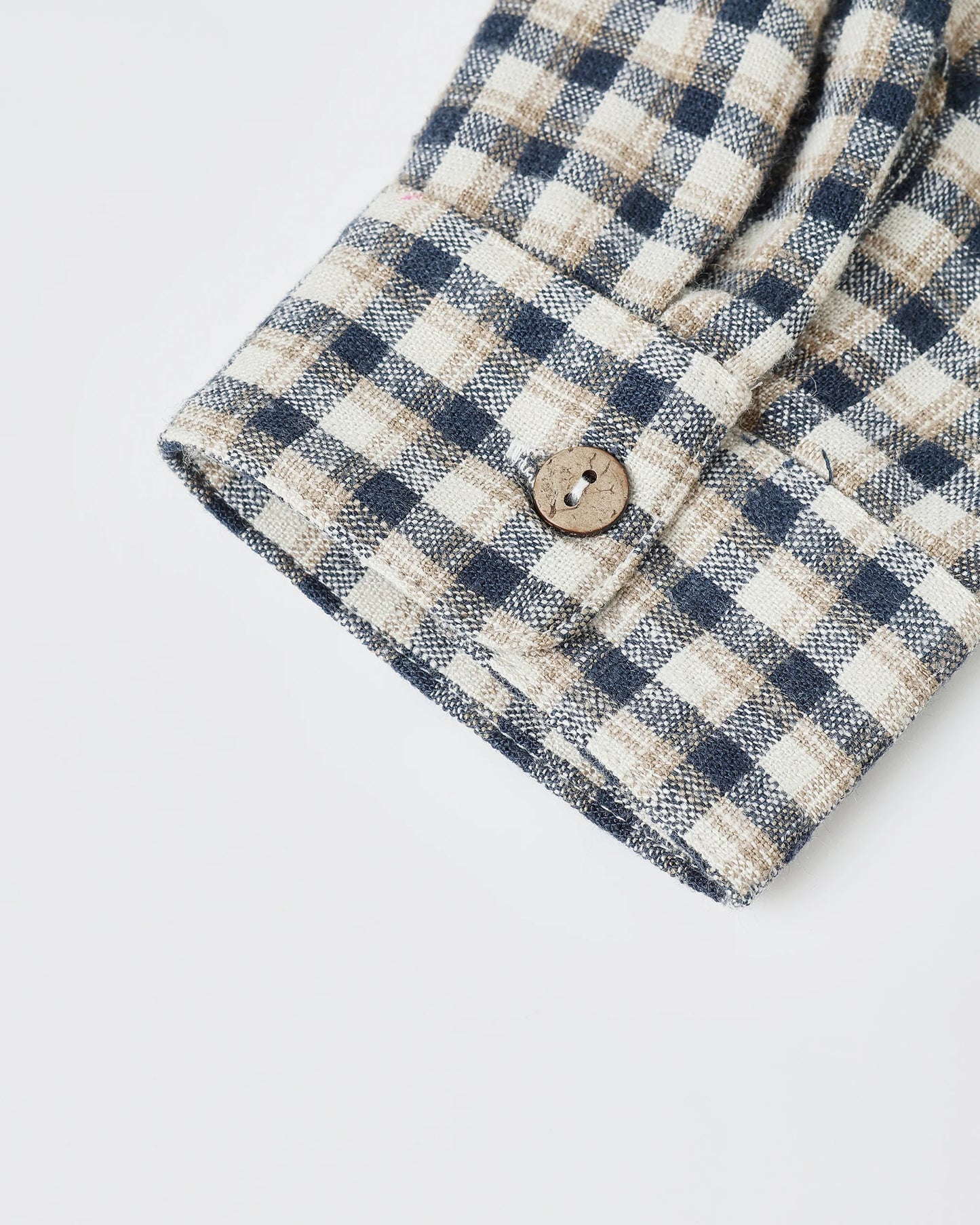 Collared LS Shirt Navy Check