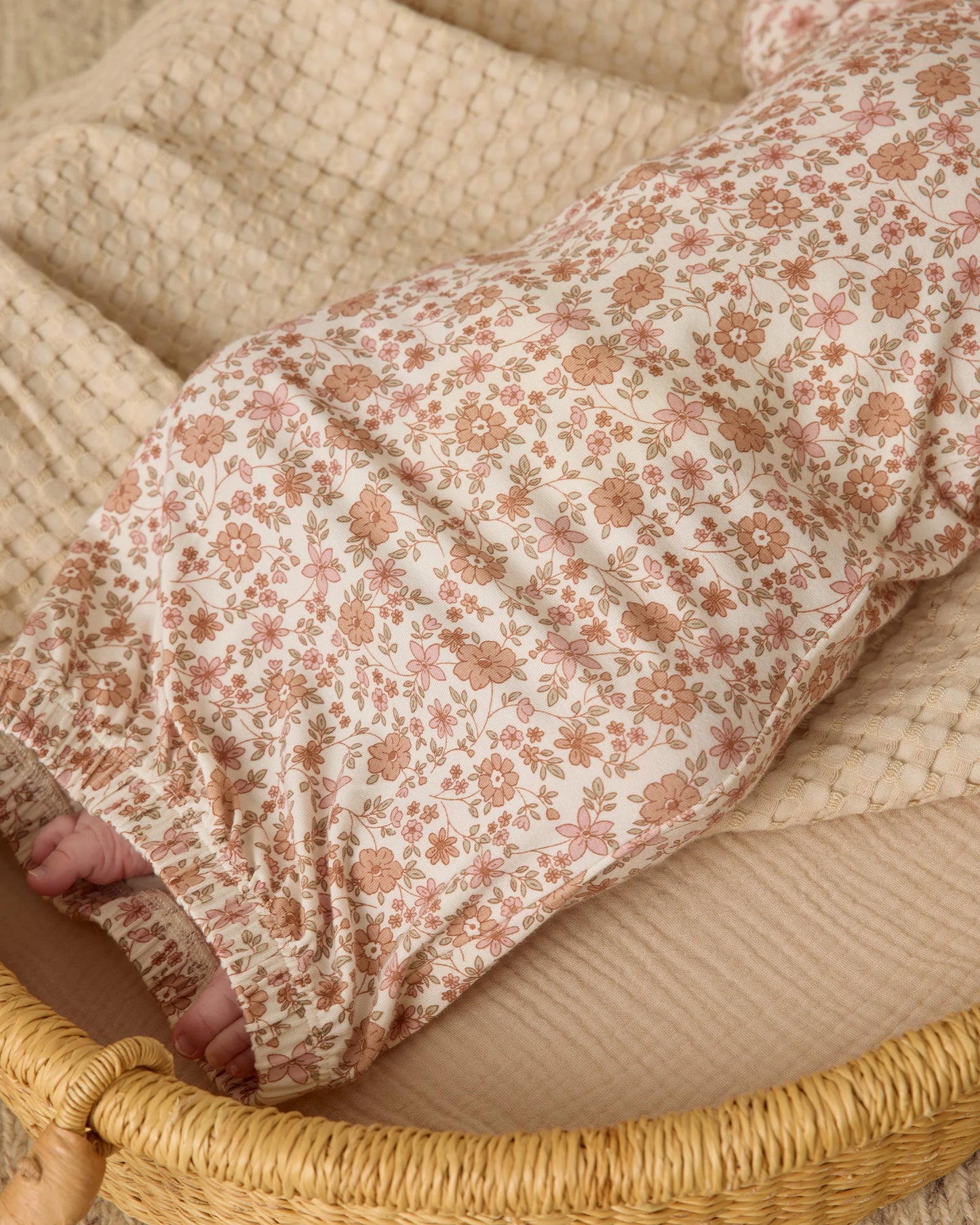 Bamboo Baby Gown Hat Set Bloom