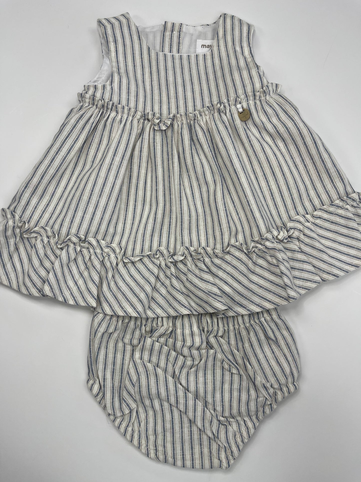 1844 Stripe Natural Dress