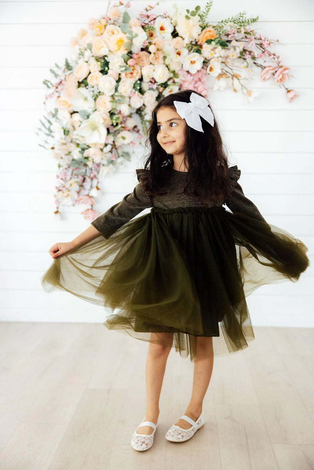 Olive Simmer Tutu Dress