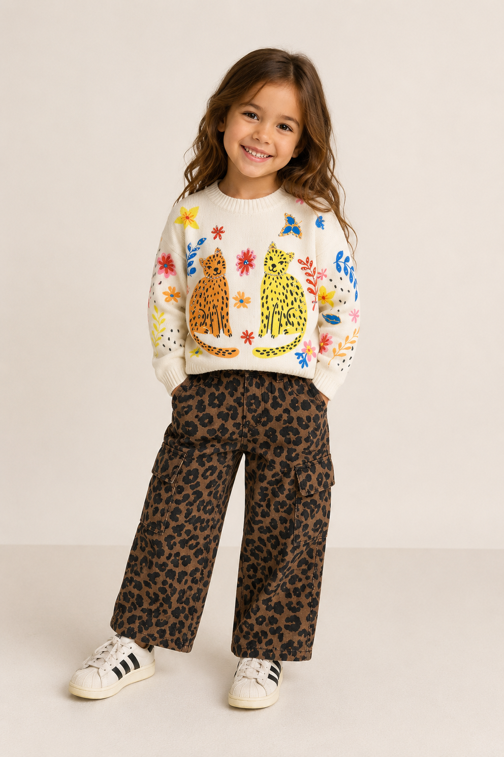 Twin Cat Knit Sweater