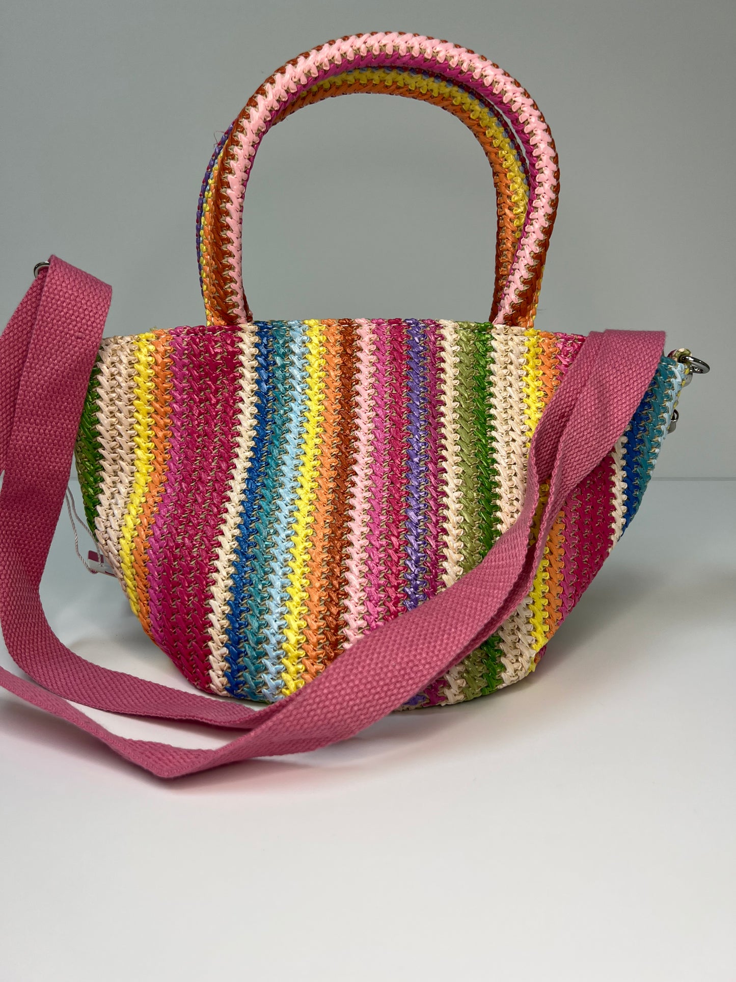 Raffia Multi Color Tote