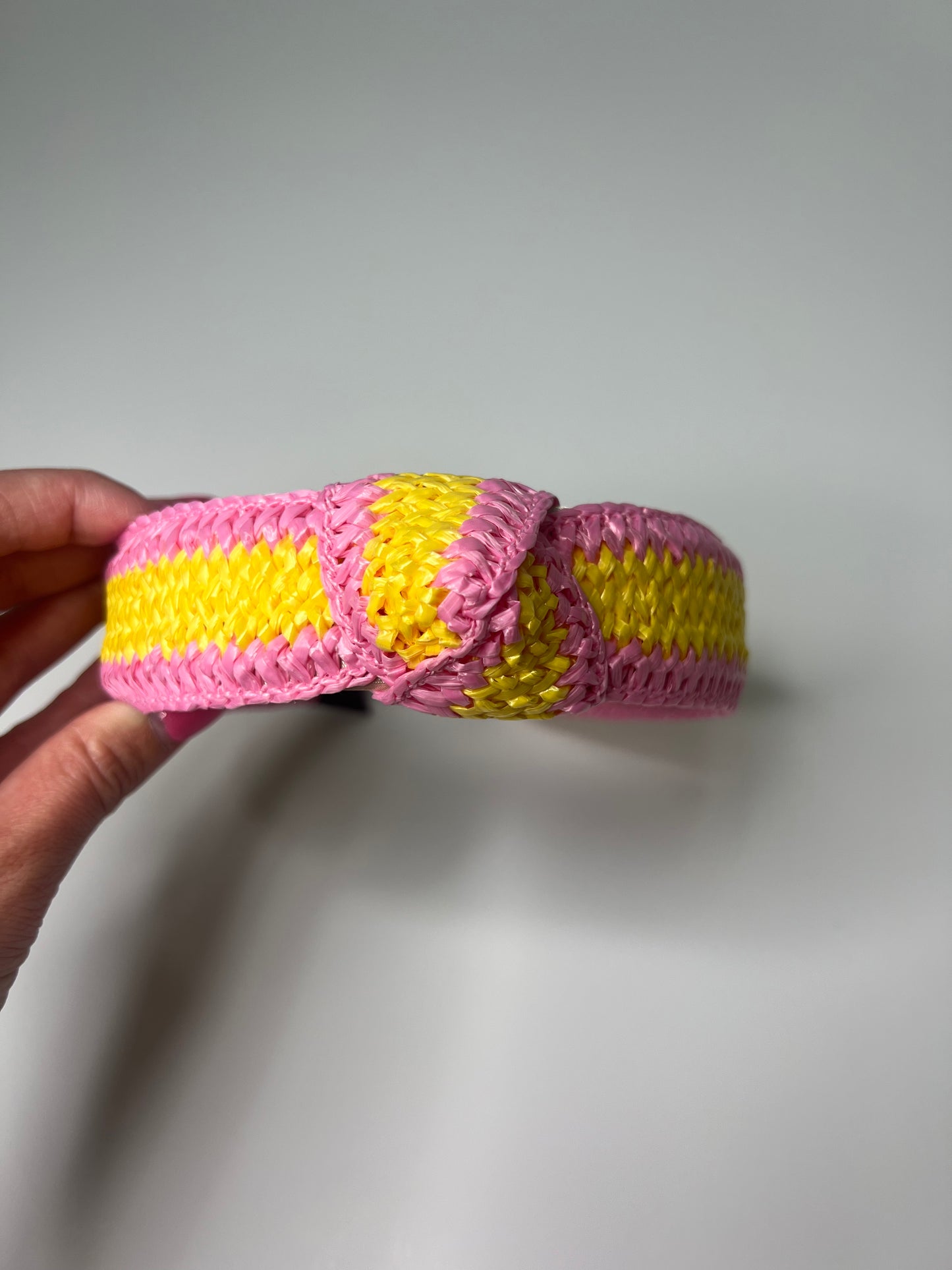 Pink Yellow Weaved HB