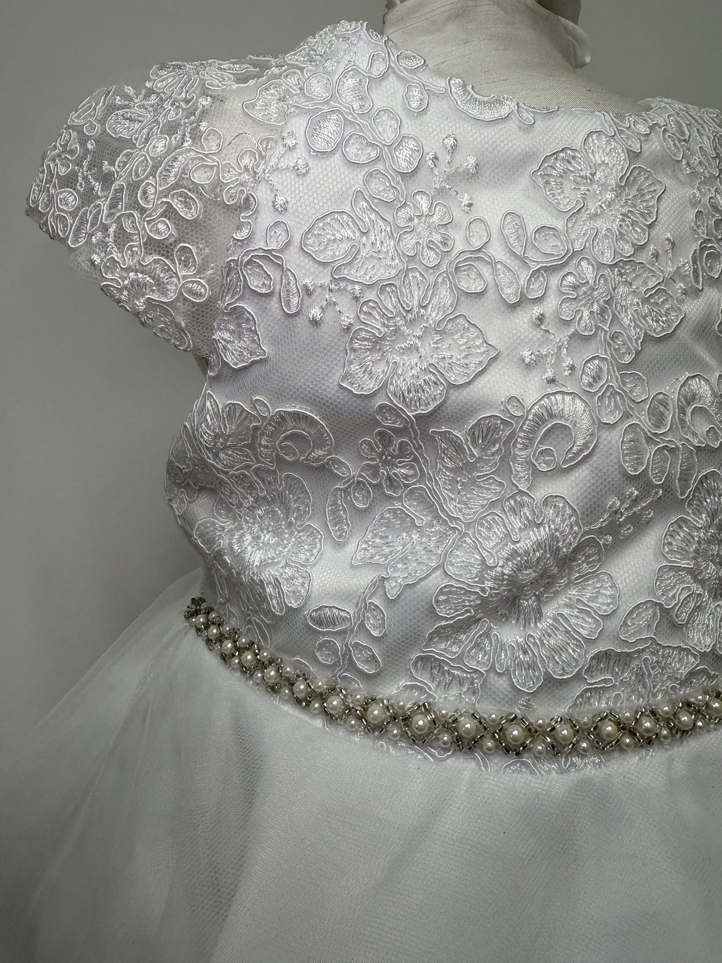 5851S Lace Bodice Dress