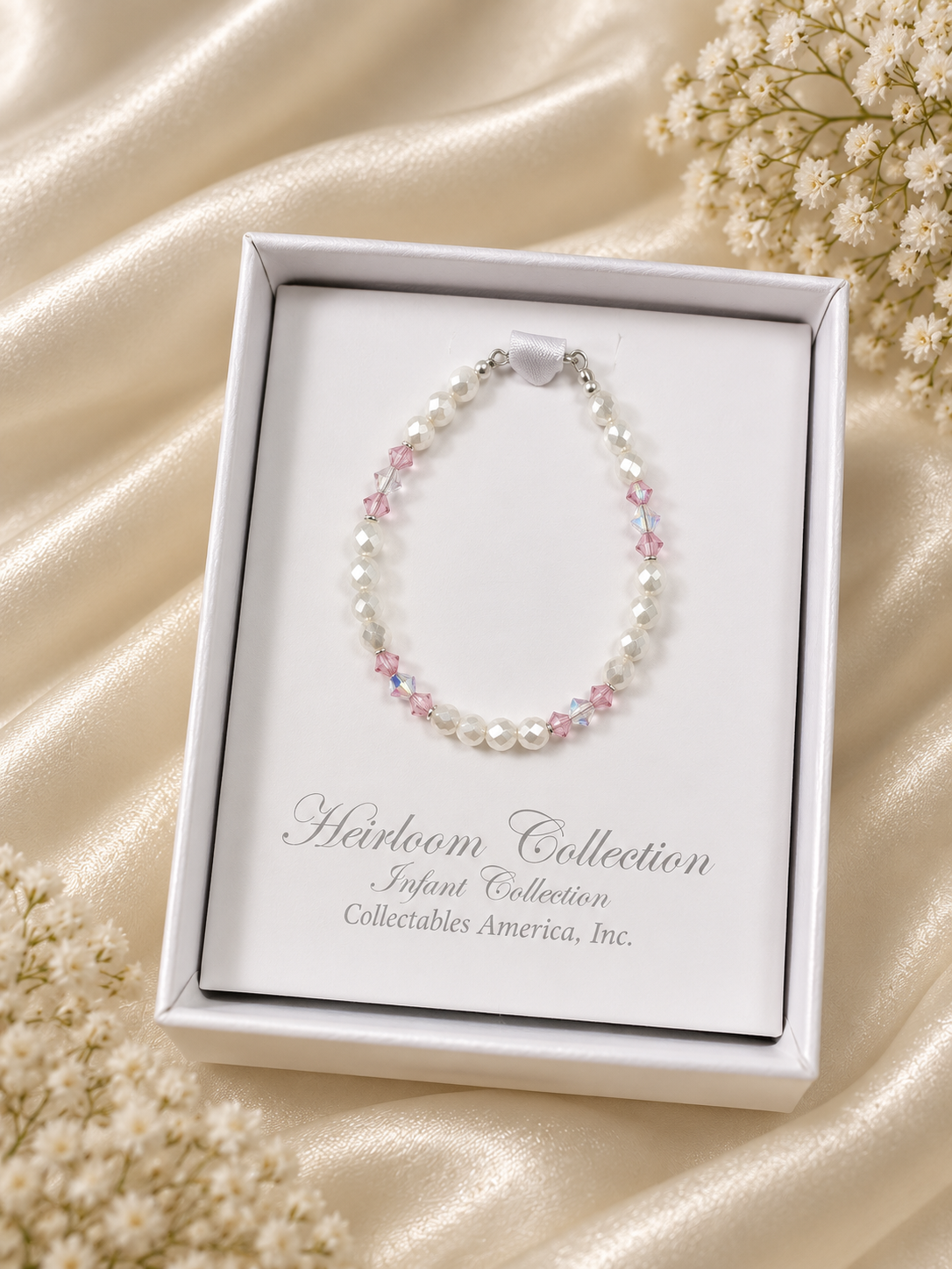 CJ-613 Pink Crystal Bracelet