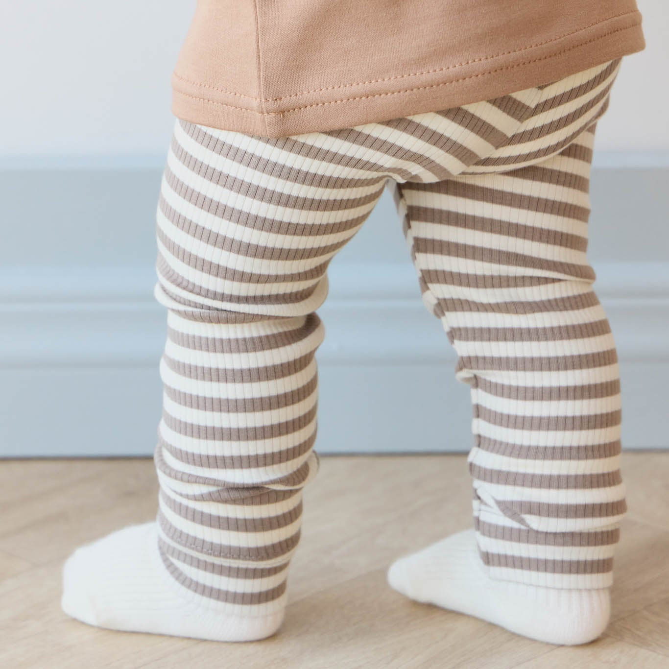 Narrow Stripe Tweed Bodysuit and Legging